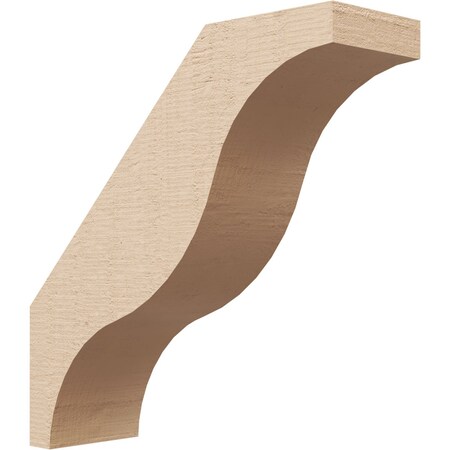 Ekena Millwork 3-inch W x 10-inch D x 10-inch H Funston Rough Cedar Woodgrain TimberThane Knee Brace, Primed BRCUR03X10X10FSTRCPR